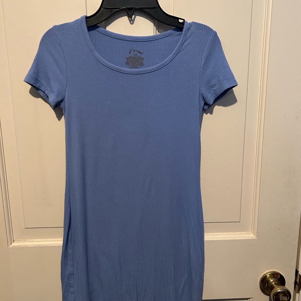 Art Class Girls Lavendar Ribbed T-shirt Dress Size M (8) - Picture 2 of 3
